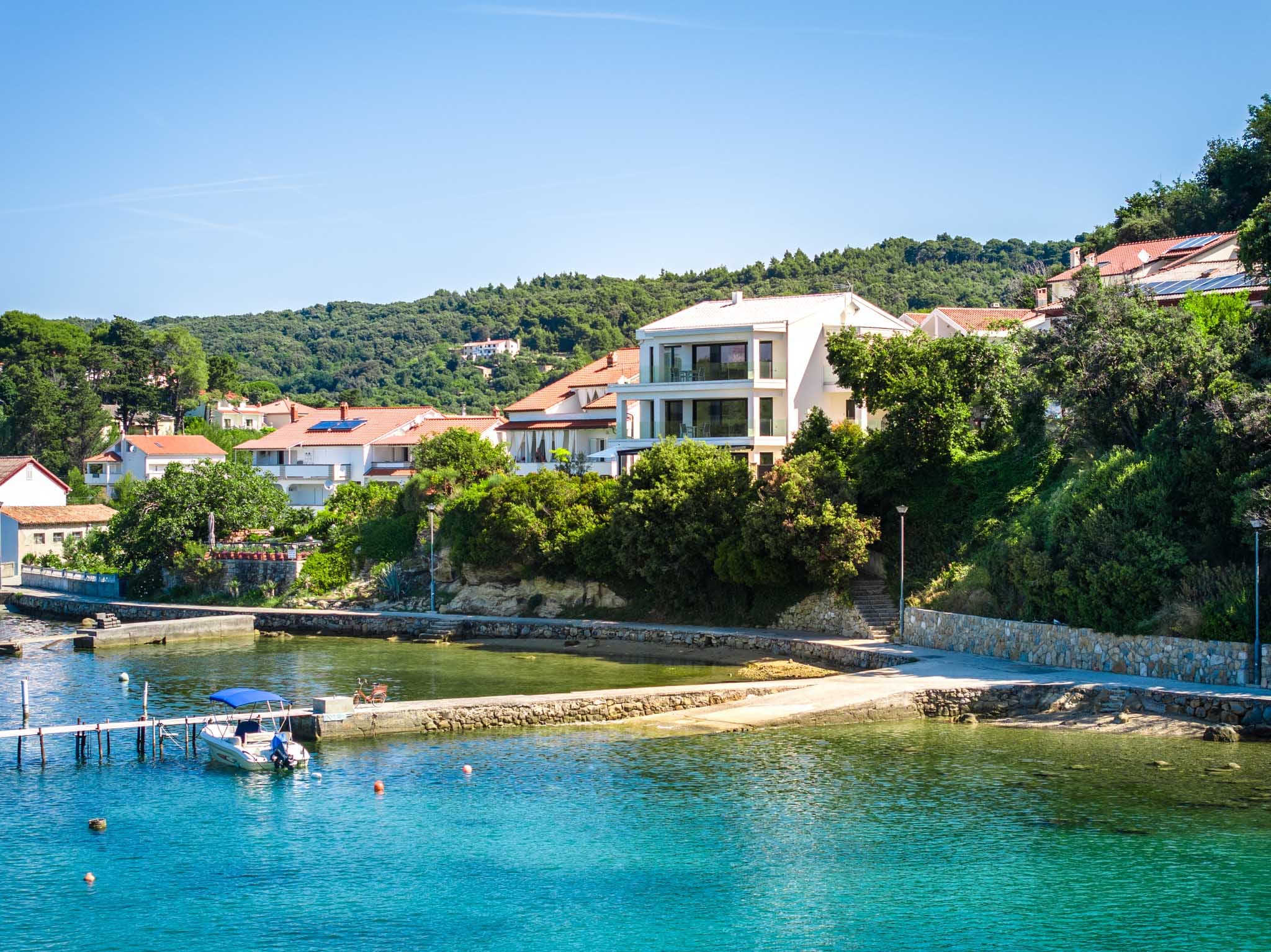 Villa Veronica — Die Villa vom Meer aus